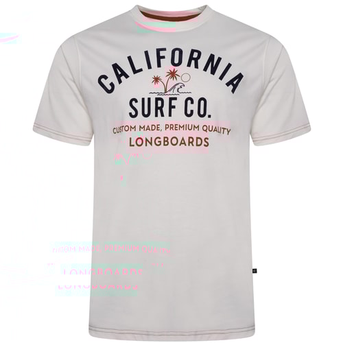KAM California Surf Co T-Shirt Ecru